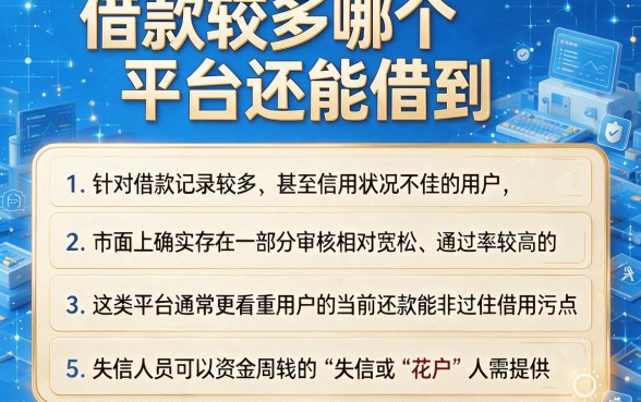 借款较多哪个平台还能借到,理出5个失信人员可以借钱的网贷口子