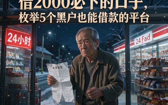 借2000必下的口子,枚举5个黑户也能借款的平台