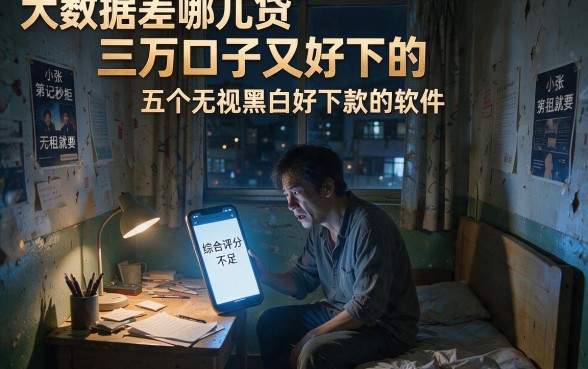 大数据差哪儿贷三万口子又好下的,深入剖析五个无视黑白好下款的软件