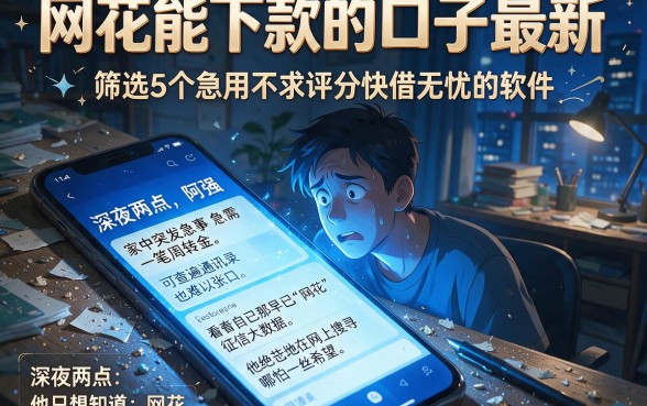 网花能下款的口子最新，筛选5个急用不求评分快借无忧的软件
