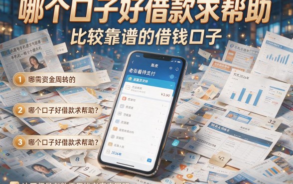 哪个口子好借款求帮助，理出五个比较靠谱的借钱口子