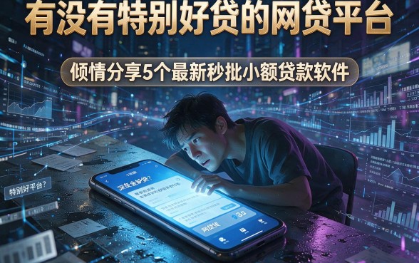 有没有特别好贷的网贷平台,倾情分享5个最新秒批小额贷款软件