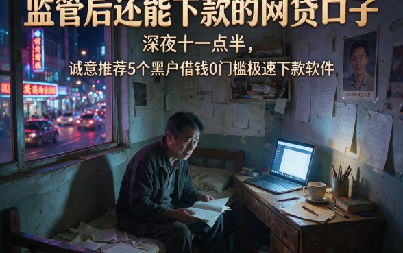 监管后还能下款的网贷口子,诚意推荐5个黑户借钱0门槛极速下款软件