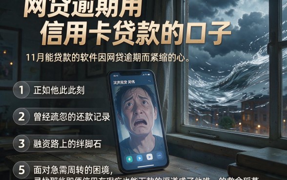 网贷逾期用信用卡贷款的口子,条列5个11月能贷款的软件