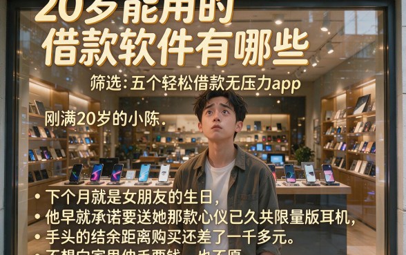 20岁能用的借款软件有哪些，筛选五个轻松借款无压力app