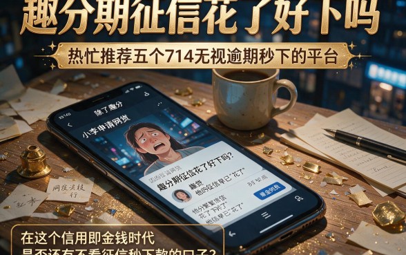 趣分期征信花了好下吗,热忱推荐五个714无视逾期秒下的平台