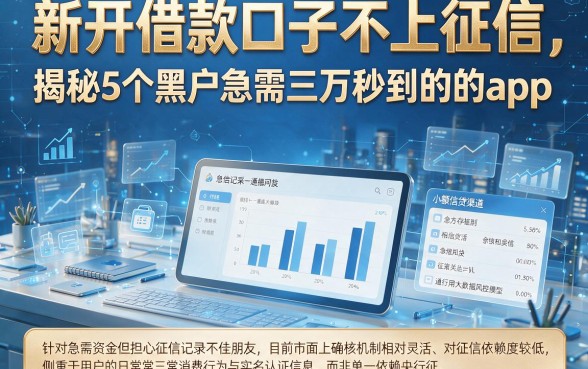新开借款口子不上征信,揭秘5个黑户急需三万秒到的的app