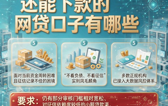 还能下款的网贷口子有哪些，陈列5个不看负债和征信的平台