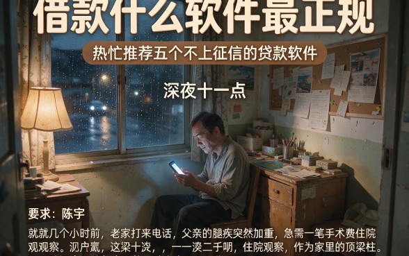 借款什么软件最正规,热忱推荐五个不上征信的贷款软件