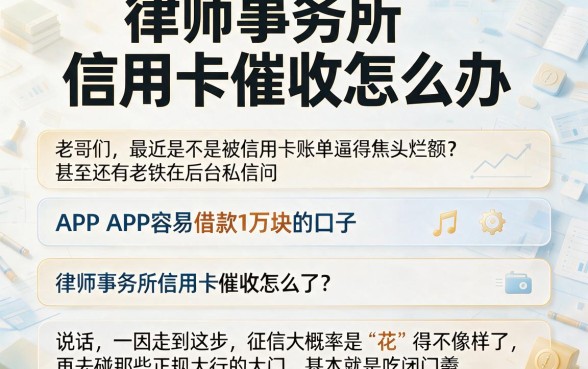 律师事务所信用卡催收怎么办,枚举五个APP容易借款1万块的口子