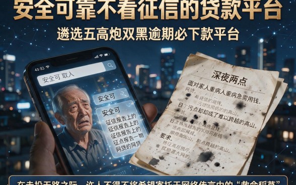 安全可靠不看征信的贷款平台,遴选五个高炮双黑逾期必下款平台