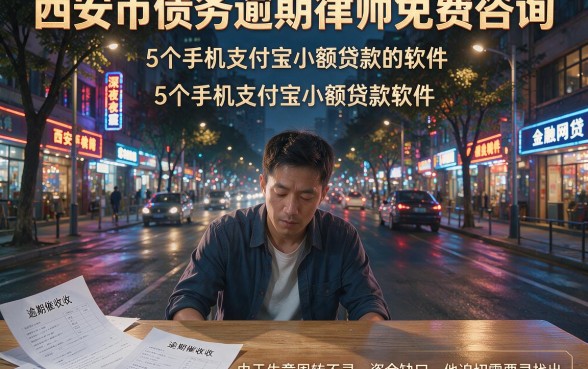 西安市债务逾期律师免费咨询，整理5个手机支付宝小额贷款的软件
