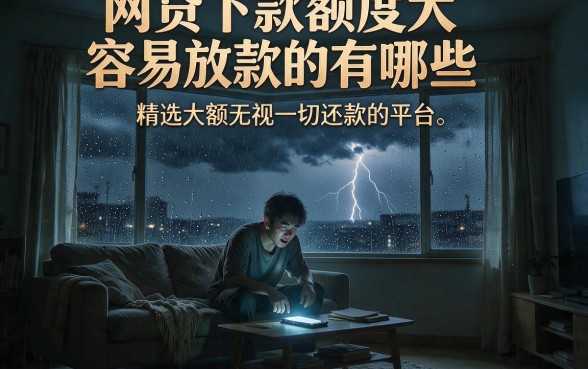 网贷下款额度大容易放款的有哪些，精选五个大额无视一切还款的平台