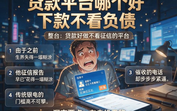 贷款平台哪个好下款不看负债,整合五个贷款好做不看征信的平台