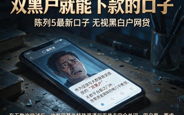 双黑户就能下款的口子,陈列5个最新口子无视黑白户网贷