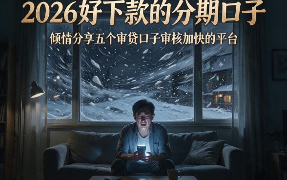 2026好下款的分期口子，倾情分享五个审贷口子审核加快的平台