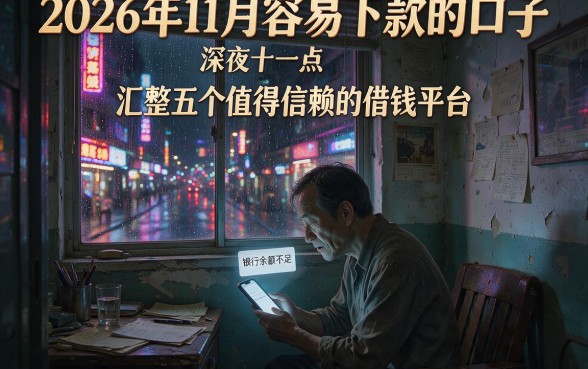 2026年11月容易下款的口子,汇整五个值得信赖的借钱平台