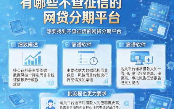 有哪些不查征信的网贷分期平台，细致阐述五个靠谱的借款软件