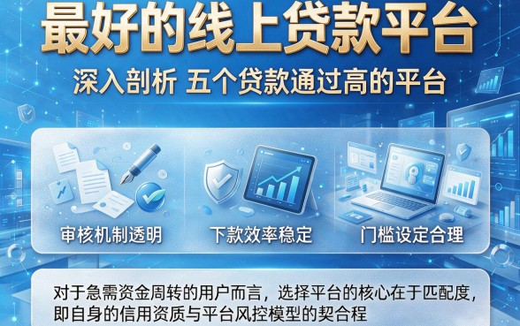 最好的线上贷款平台,深入剖析五个贷款通过高的平台