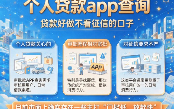个人贷款app查询,详尽说明五个贷款好做不看征信的口子
