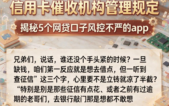 信用卡催收机构管理规定，揭秘5个网贷口子风控不严的app