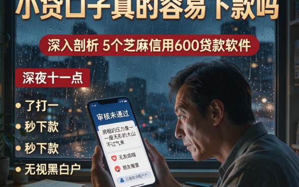 小贷口子真的容易下款吗,深入剖析5个芝麻信用600贷款软件