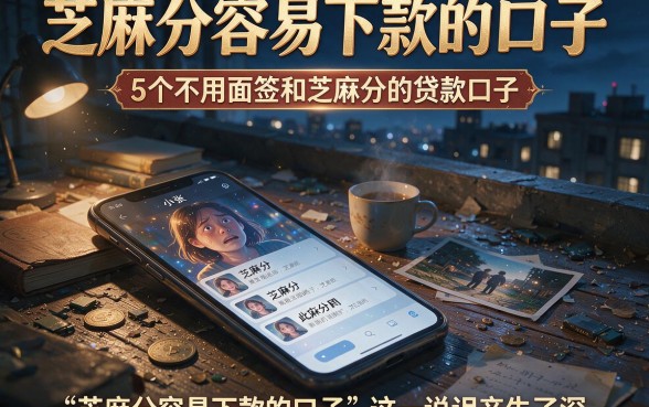 芝麻分容易下款的口子,详尽说明5个不用面签和芝麻分的贷款口子
