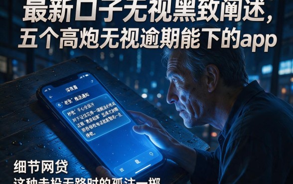 最新口子无视黑白,细致阐述五个高炮无视逾期能下的app