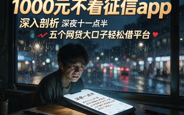 1000元不看征信app,深入剖析五个网贷大口子轻松借平台