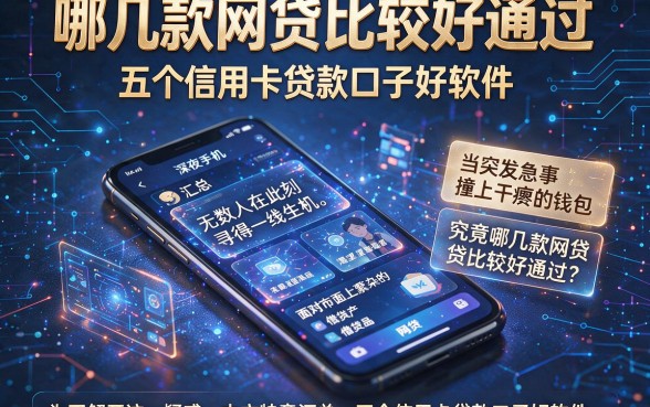 哪几款网贷比较好通过，汇总五个信用卡贷款口子好软件