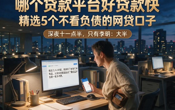 哪个贷款平台好贷款快，精选5个不看负债的网贷口子