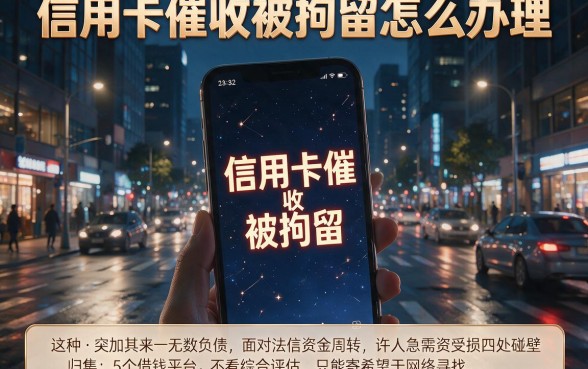 信用卡催收被拘留怎么办理,归集5个借钱平台不看综合评估的软件