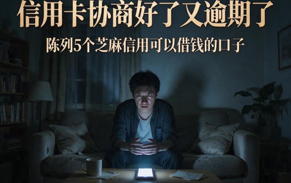 信用卡协商好了又逾期了，陈列5个芝麻信用可以借钱的口子