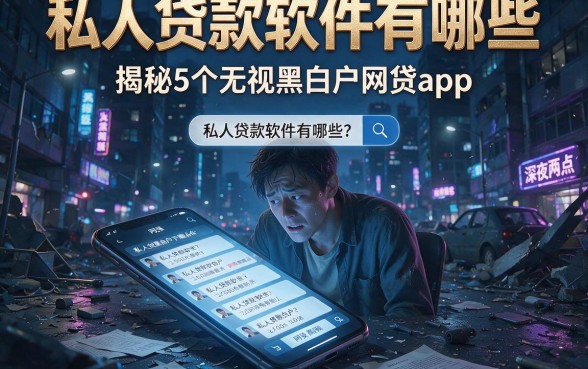 私人贷款软件有哪些，揭秘5个无视黑白户网贷app