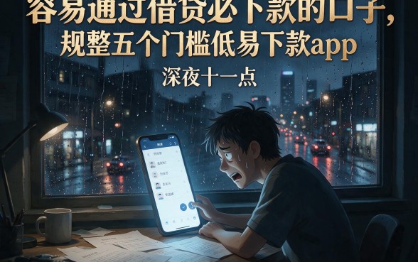 容易通过借贷必下款的口子，规整五个门槛低易下款app