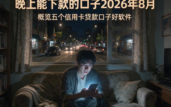 晚上能下款的口子2026年8月,概览五个信用卡贷款口子好软件