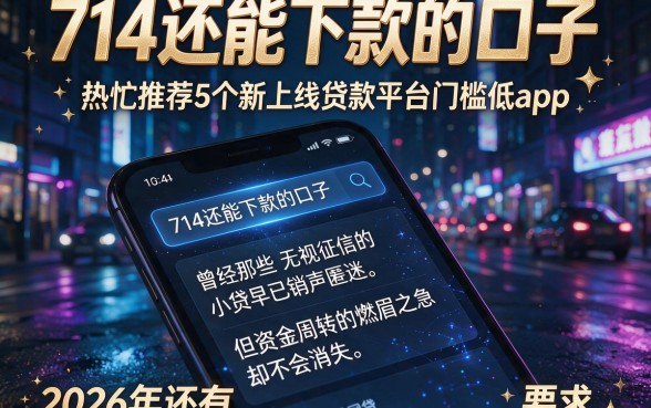 714还能下款的口子,热忱推荐5个新上线贷款平台门槛低app