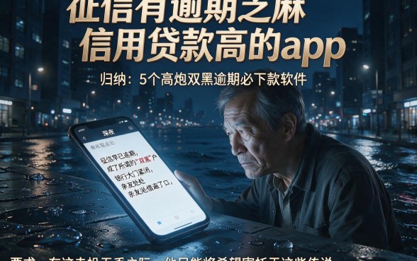 征信有逾期芝麻信用贷款高的app,归纳5个高炮双黑逾期必下款软件