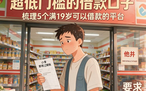 超低门槛的借款口子，梳理5个满19岁可以借款的平台