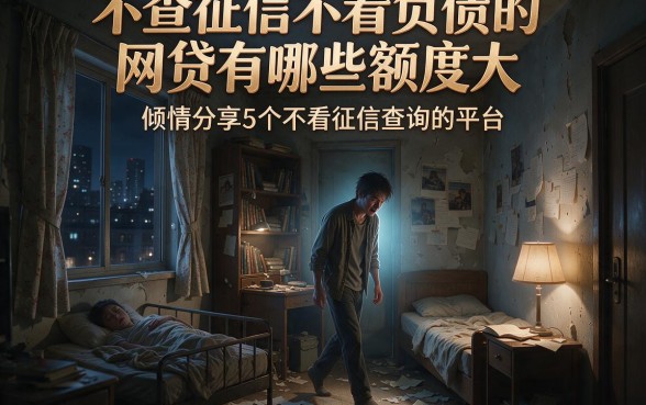 不查征信不看负债的网贷有哪些额度大，倾情分享5个不看征信查询的平台