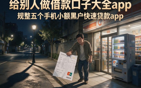 给别人做借款口子大全app,规整五个手机小额黑户快速贷款app