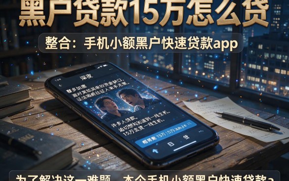 黑户贷款15万怎么贷,整合五个手机小额黑户快速贷款app