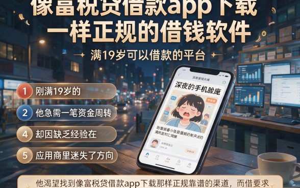 像富税贷借款app下载一样正规的借钱软件，条列五个满19岁可以借款的平台