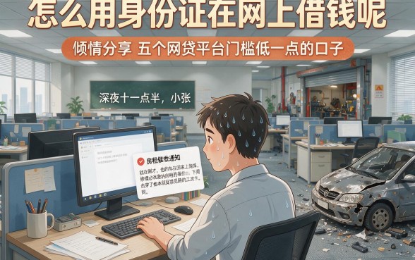 怎么用身份证在网上借钱呢,倾情分享五个网贷平台门槛低一点的口子