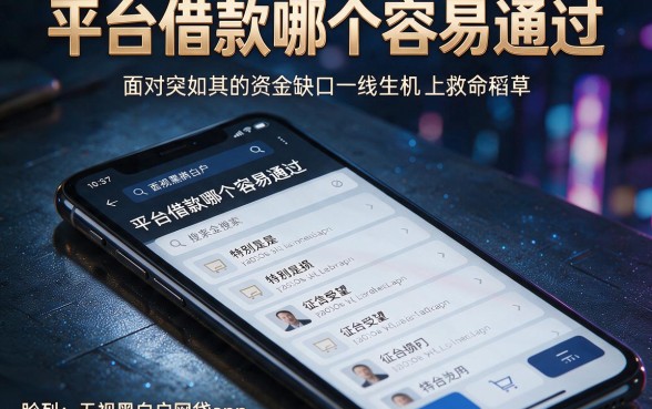 平台借款哪个容易通过,胪列五个无视黑白户网贷app