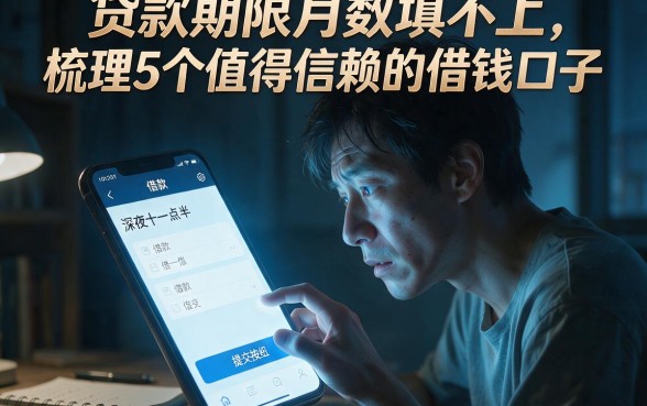 贷款期限月数填不上,梳理5个值得信赖的借钱口子