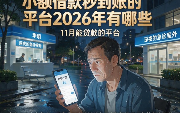 小额借款秒到账的平台2026年有哪些，概括五个11月能贷款的平台