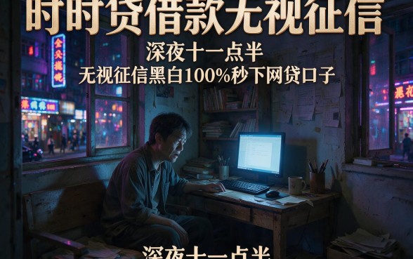 时时贷借款无视征信，归纳五个无视征信黑白100%秒下网贷口子