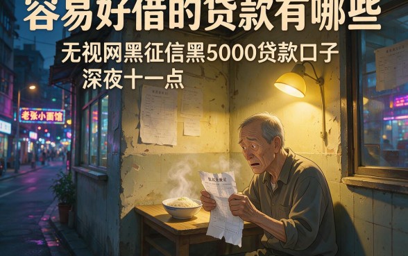 容易好借的贷款有哪些,罗列五个无视网黑征信黑5000贷款口子