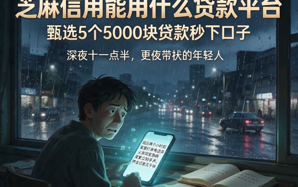 芝麻信用能用什么贷款平台,甄选5个5000块贷款秒下口子